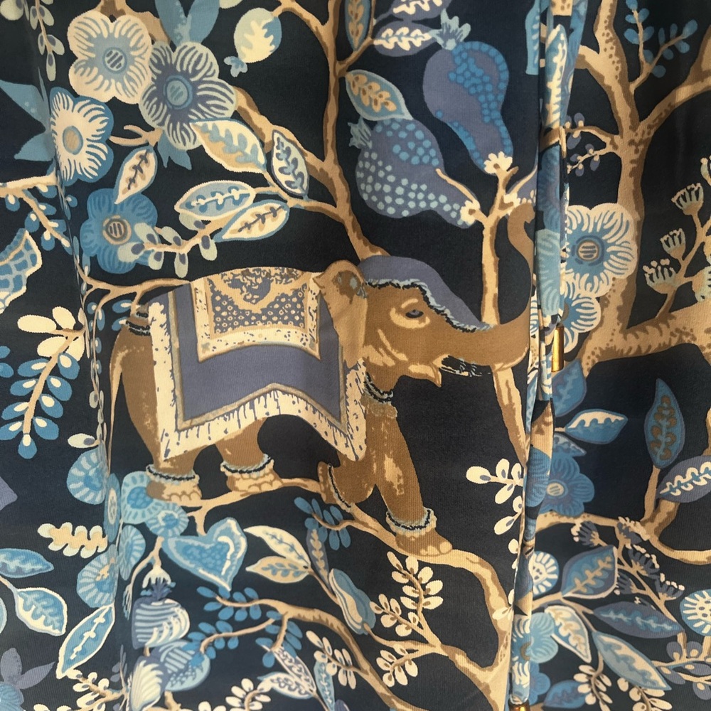 J. McLaughlin Marianne Floral Sucre Blossom Elephant Tie Waist Size Small - Picture 4 of 9